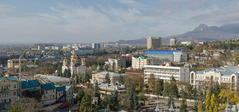 Вид на Пятигорск / Панорама из 2х горизонтальных кадров.