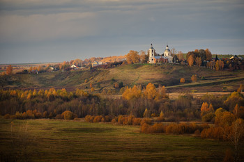 Село Горицы на закате / Fujifilm X-T20 + XF55-200