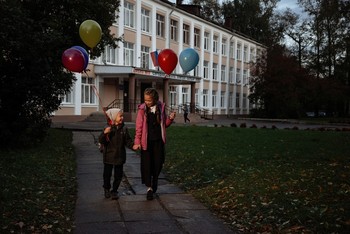 Из школы / модели Иван и Ангелина Табаковы
причёска Галина Князева