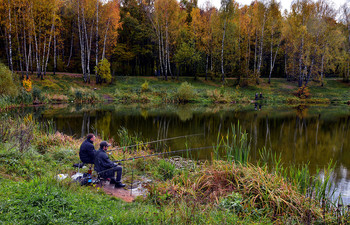 Октябрь во всей своей красе / за осенним карасём))
