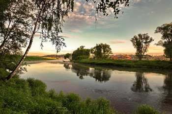 Утро на реке / Москва-река, Троицкое.