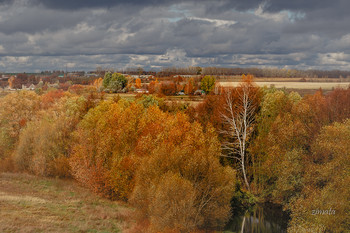 осень на реке Непрядве / золотая осень