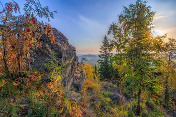 Осенняя палитра / Утро в горах