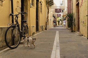 Походка от бедра. / На улочках Ханья.