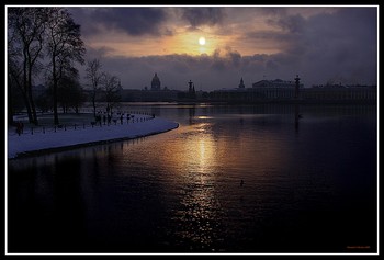 &quot;Зимний вечер...&quot; / серия &quot;Городские зарисовки&quot;