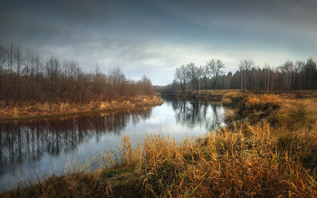 Холодный октябрь.. / Нижегородская область, река Керженец