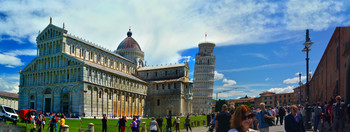 Пизанская башня / Италия. Регион Тоскана. Пизанская башня. Torre pendente di Pisa – это часть Пизанского собора, стоит в Италии, городе Пиза на Площади чудес — Пьяцца деи Мираколи