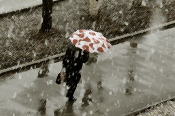 Давайте купим яркие зонты! Осенний дождь такой бывает нудный..... (C) / Дождливое настроение