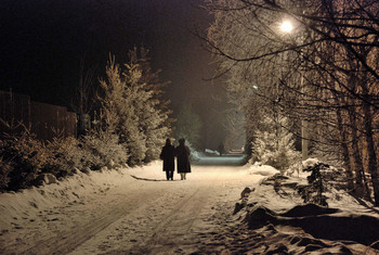Вечерняя прогулка / Зимним вечером на даче