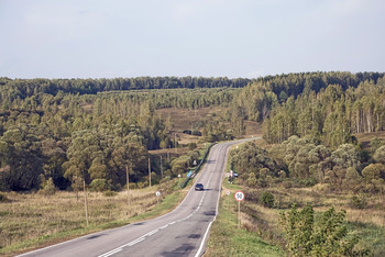 Осенняя дорога / В средней полосе России (Тульская область)