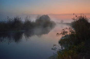 Начиналось утро / река Северский Донец. Осень 2019.