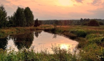 После грозы / Летний вечер после грозы