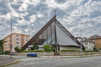 Костел Непорочного зачатия в Праге. / Прага. Август 2019.