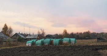 Подготовка к зиме / Поздним вечером на деревенском подворье