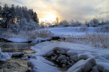 Зимнее утро...январь / Река