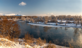 Зимний вечер / Протока Иртыша