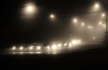 &quot;Грязный туман, словно пес беспородный ... &quot; / &quot;Город ночной ... Неуютный , холодный.
 Свет фонарей да шуршание шин.
 Грязный туман, словно пес беспородный,
 Лижет дома, лижет стекла машин ...&quot;
