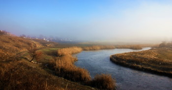 Утренняя дымка... / Туман,речка