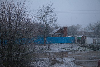 Снег идет... / снег,деревня