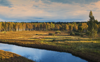 Золотая осень / Под лучами заходящего солнца