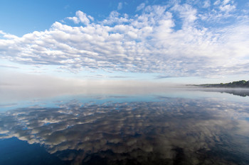 Утренний туман / озеро Себежское, Псковская область
