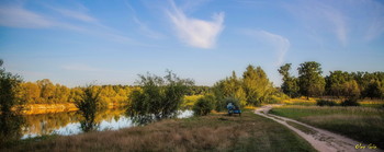 В гостях у природы. / Вечер у реки.Август.