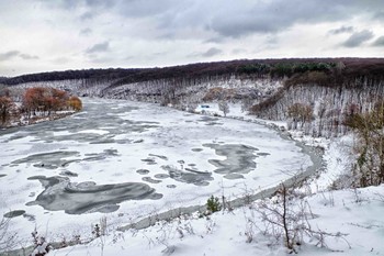 зимняя река / 2016 год.Зима.