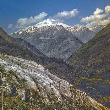 Вид на Эльбрус / от ледника Кашкаташ