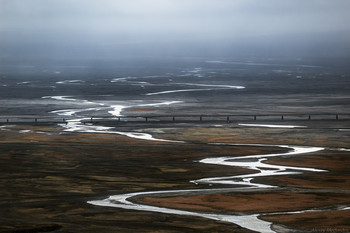 Skaftafellsá, или реки южной Исландии и пересекающая их единичка / Исландия
