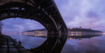 Перед рассветом / Киев, мост Метро