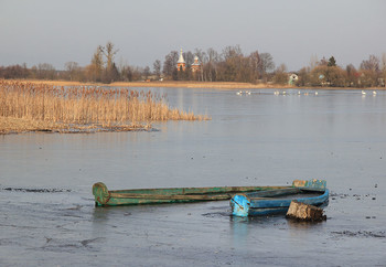 На полеском озере / Волынь, озеро у реки Припять.