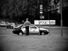 Police. / in the city.