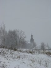 зимний пейзаж / музей в Строчицах