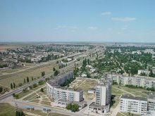 Красноперекопск / Украина. Крым. Красноперекопск. Вид с высоты птичьего полета.