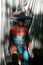 orld body-painting festival 2008 австрия / orld body-painting festival 2008 австрия , художник Власова Юлия-2 место в номинации боди-арт профессионалы