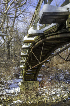  / There was a unique view from under the bridge