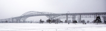 &nbsp; / The Bluewater Bridges in a snow storm really are quite unique