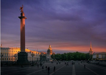луч на Дворцовой / Санкт-Петербург Дворцовая площадь закат