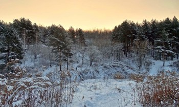 Закат зимний, конец зимы / Зимний закат, конец зимы