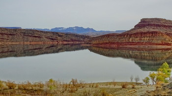 озеро в пустыне / Quail Lake, Utah, USA