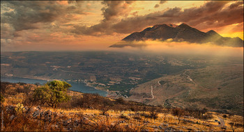 &nbsp; / greece, mountains, sky, morning, sunrise