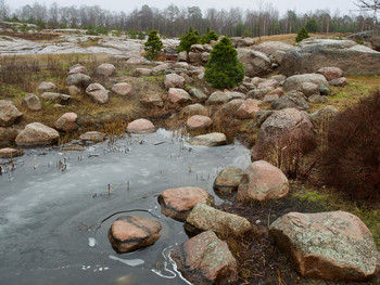 Пейзаж с камнями / Национальный парк г. Котка