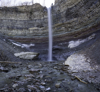 &nbsp; / The Devil's Punchbowl near Hamilton is an amazing waterfall in the Spring