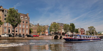 Амстердам. / Большой канал Амстердама.