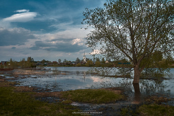 Апрель в Борщино / весенний день за городом