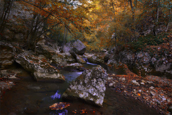 Осенние раскраски. / Большой Крымский Каньон.