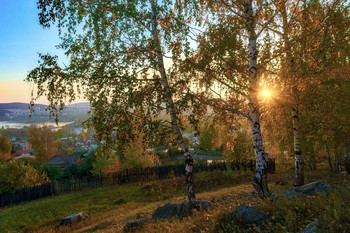 Осенний вечер / На опушке