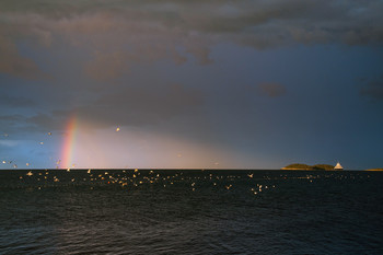 Рассвет после грозы / ночью была гроза, а потом выглянуло солнце