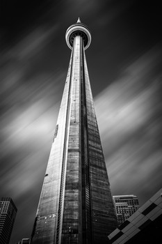 &nbsp; / Shot of Toronto's CN Tower taken back in 2014 and given the bw fine art look.