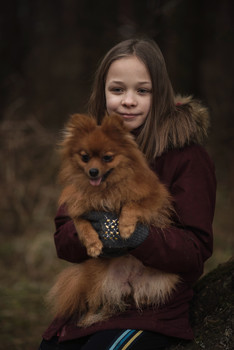 Две подружки / модель Ангелина Табакова
собаки из питомника Ирины Малафеевской